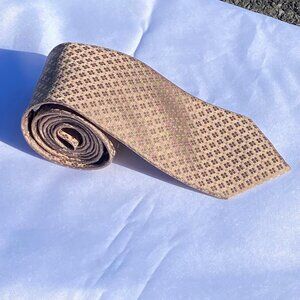 Geoffrey Beene Handmade 100% Silk "Fresh Copper Color" Men's Necktie